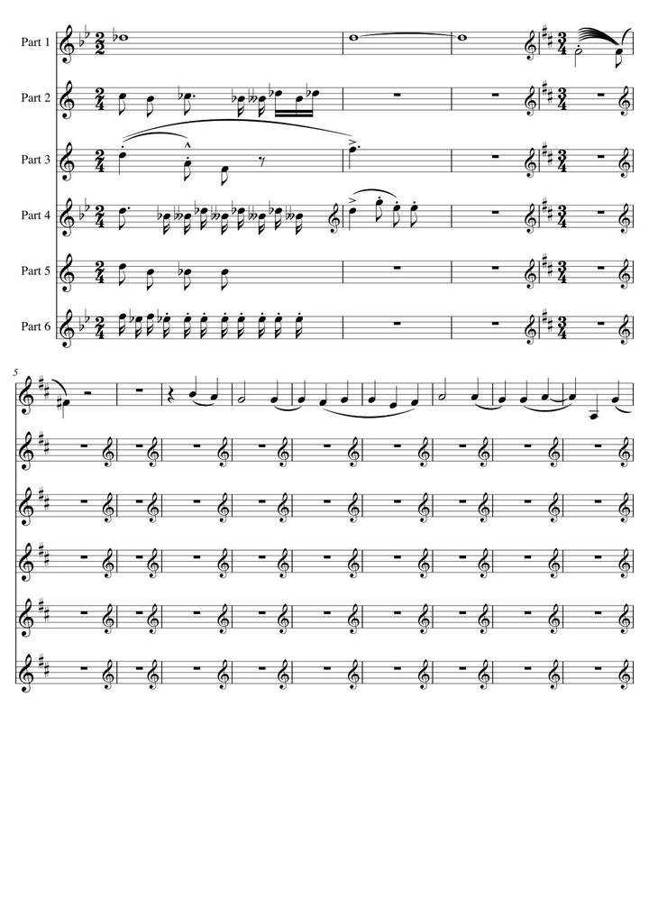 StaveWave result: The Favorite Overture (Violino Primo)