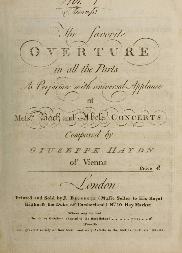 Original page: The Favorite Overture (Violino Primo)