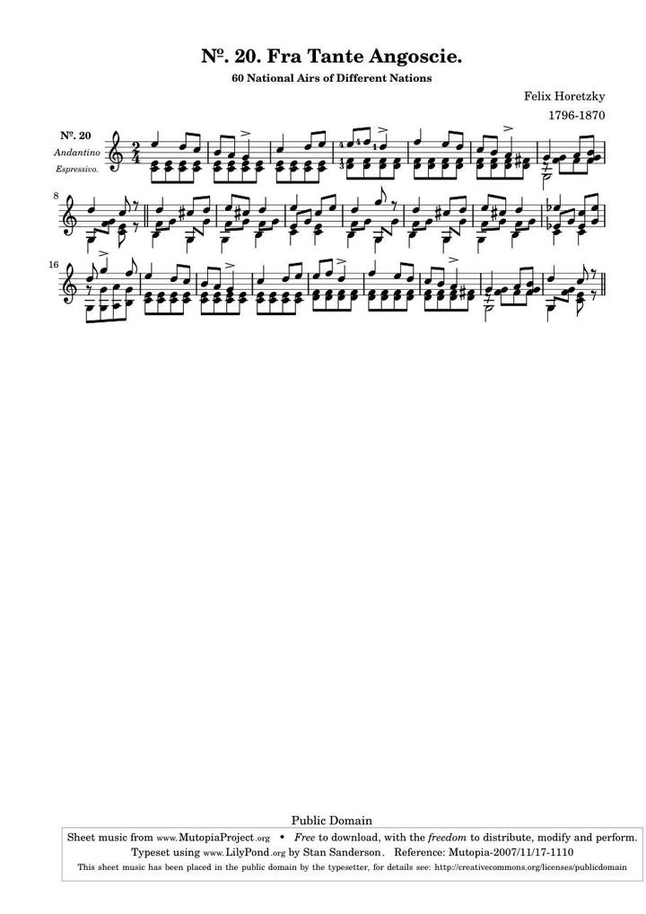 Original page: No. 20, Fra tante angoscie